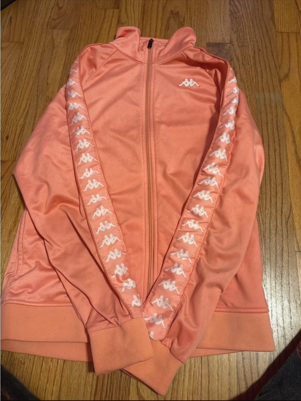 Kappa Coral Zip-Up Track Jacket with Logo Tape